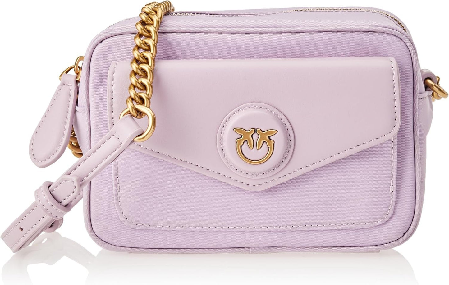 Pinko Nyllo Gate Camera CASE Bolsos Mujer NYLO Reciclados Naty Shop Y48Q_Tulip violeta- oro antiguo