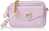 Pinko Nyllo Gate Camera CASE Bolsos Mujer NYLO Reciclados Naty Shop Y48Q_Tulip violeta- oro antiguo