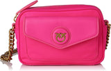 Pinko Nyllo Gate Camera CASE Bolsos Mujer NYLO Reciclado Naty Shop N17Q_Rosa Rosa Pinko-Oro Antiguo