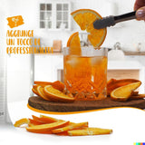 Naranjas frescas liofilizadas en medias rodajas - naranjas deshidratadas en frío para coctelería profesional fruta fresca liofilizada fruta seca para coctelería - paquete de 1 litro aprox. 70 Naty Shop productos deshidratados