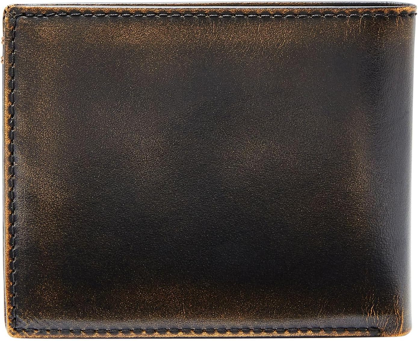 Fossil Wade Cartera plegable de cuero para hombre 11,43 cm de largo x 1,905 cm de ancho x 8,89 cm de alto Cartera para hombre Naty Shop