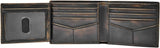 Fossil Wade Cartera plegable de cuero para hombre 11,43 cm de largo x 1,905 cm de ancho x 8,89 cm de alto Cartera para hombre Naty Shop