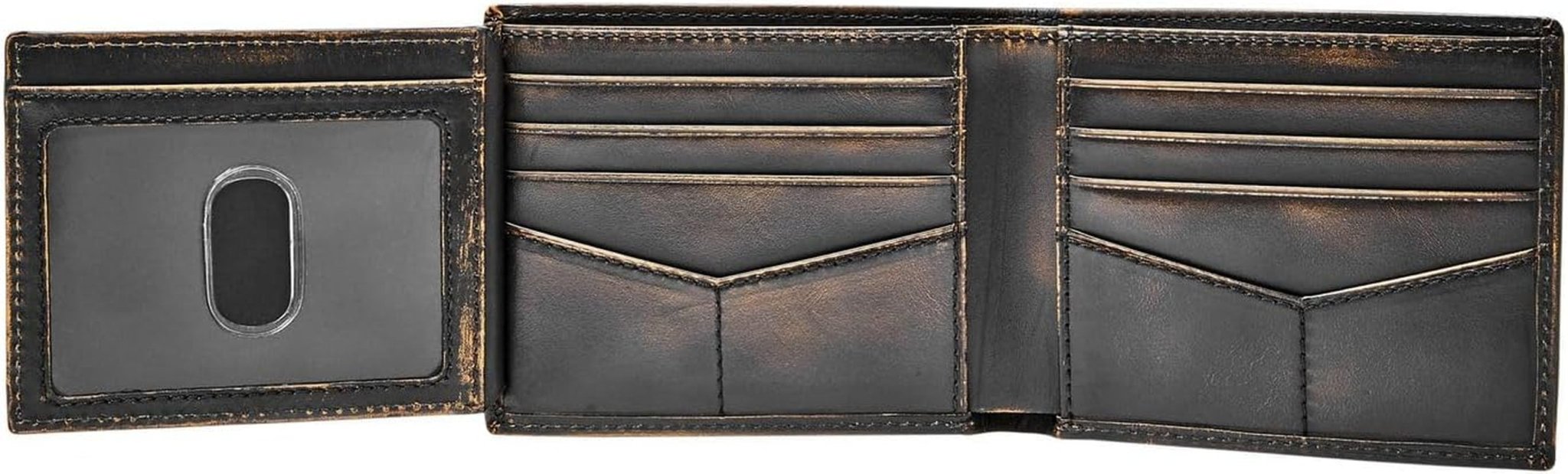 Fossil Wade Cartera plegable de cuero para hombre 11,43 cm de largo x 1,905 cm de ancho x 8,89 cm de alto Cartera para hombre Naty Shop