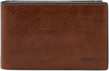 Fossil Andrew Cartera plegable de cuero para hombre 11,5 cm de largo x 1,9 cm de ancho x 7,7 cm de alto Cartera para hombre Naty Shop Marrón