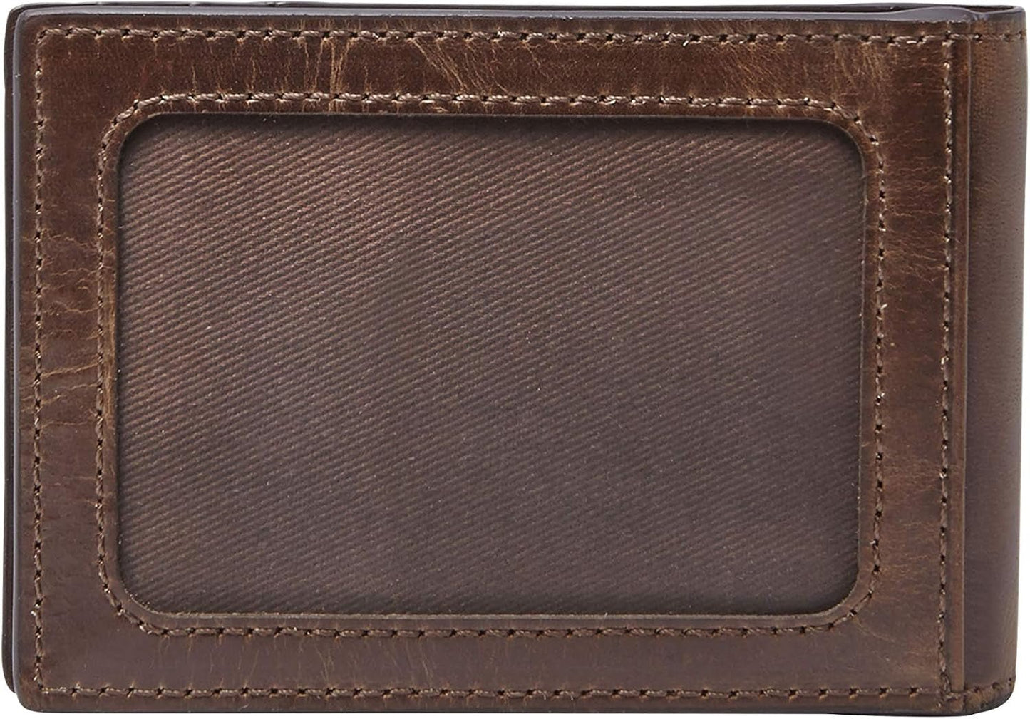 Fossil Andrew Cartera plegable de cuero para hombre 11,5 cm de largo x 1,9 cm de ancho x 7,7 cm de alto Cartera para hombre Naty Shop