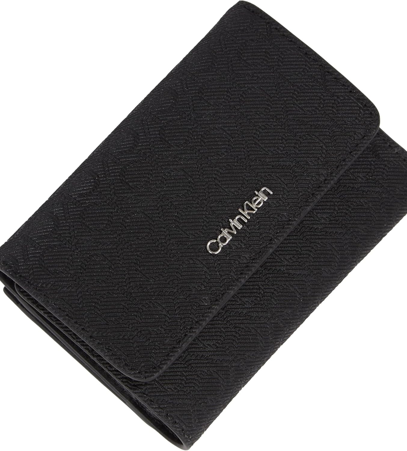 Cartera de mujer Calvin Klein Must Small Trifold Mono Klein, negro (Black Mono), talla única Cartera de mujer Naty Shop