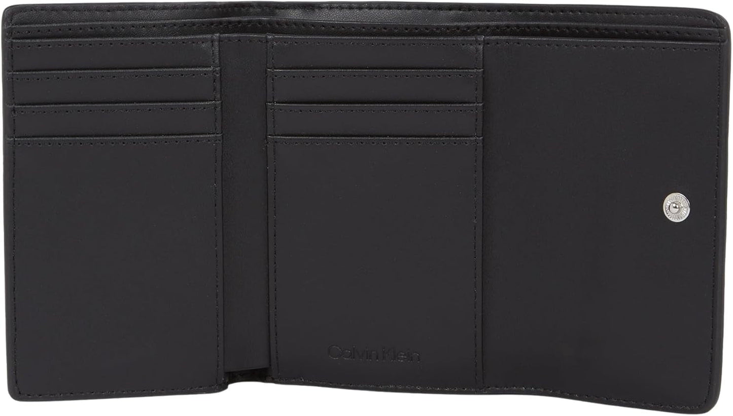 Cartera de mujer Calvin Klein Must Small Trifold Mono Klein, negro (Black Mono), talla única Cartera de mujer Naty Shop