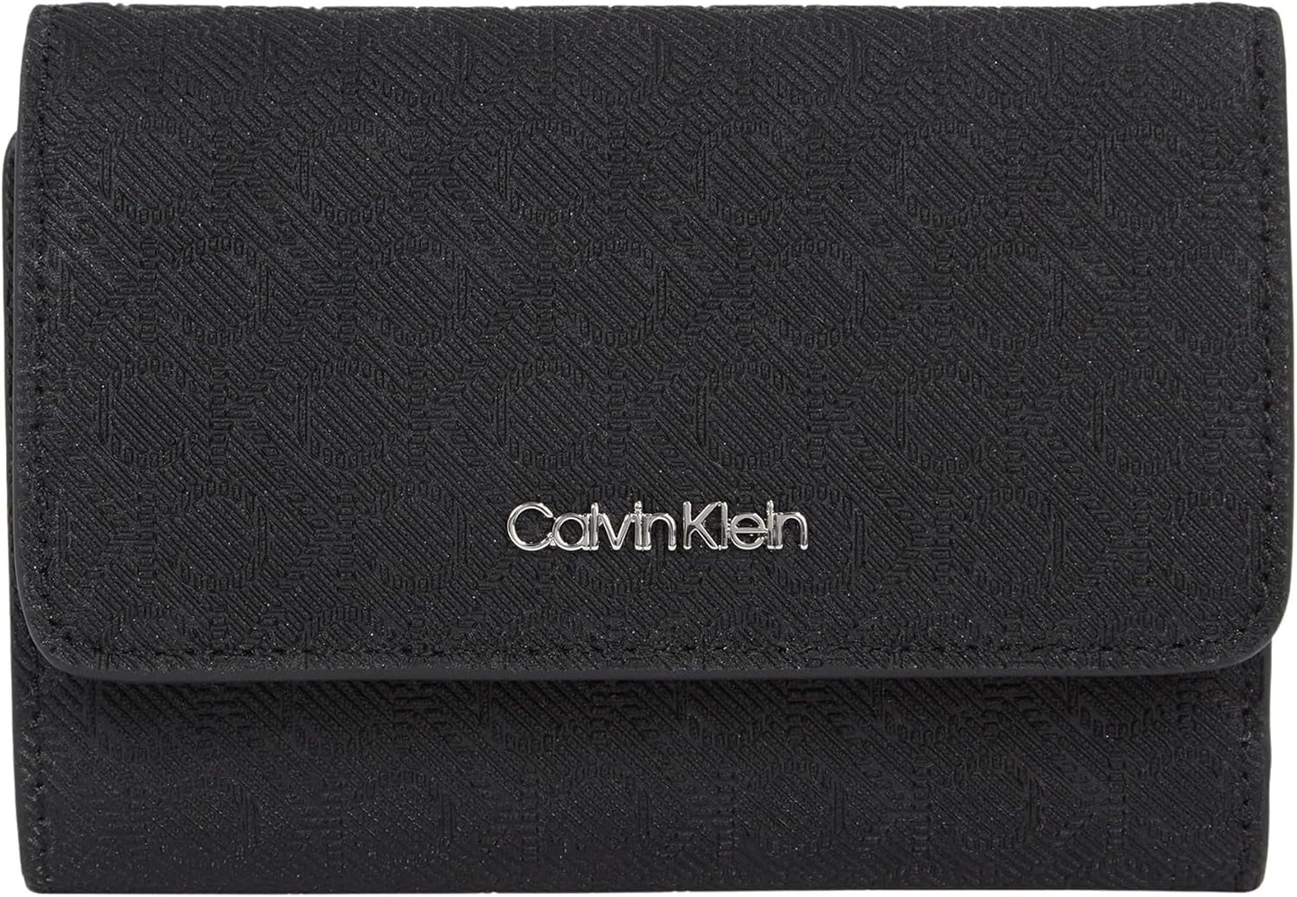 Cartera para mujer Calvin Klein Must Small Trifold Mono Klein, negro (Black Mono), talla única Cartera para mujer Naty Shop Default Title