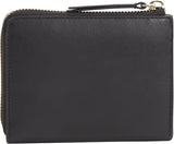 Cartera de mujer Tommy Hilfiger HILFIGER LEATHER MED ZA, negro (Black), OS Cartera de mujer Naty Shop