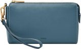 Cartera Fossil en piel o poliéster para mujer Cartera de mujer Naty Shop Azul turquesa