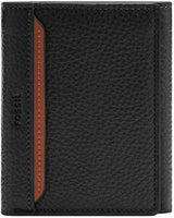Fossil Huntington Tri-Fold Cartera para hombre Naty Shop Cartera para hombre Negro S