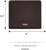 Fossil Cartera plegable Logan para mujer, marrón Naty Shop Cartera para mujer