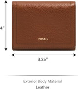 Fossil Cartera Logan Tri-Fold para Mujer, Marrón Naty Shop Cartera Mujer
