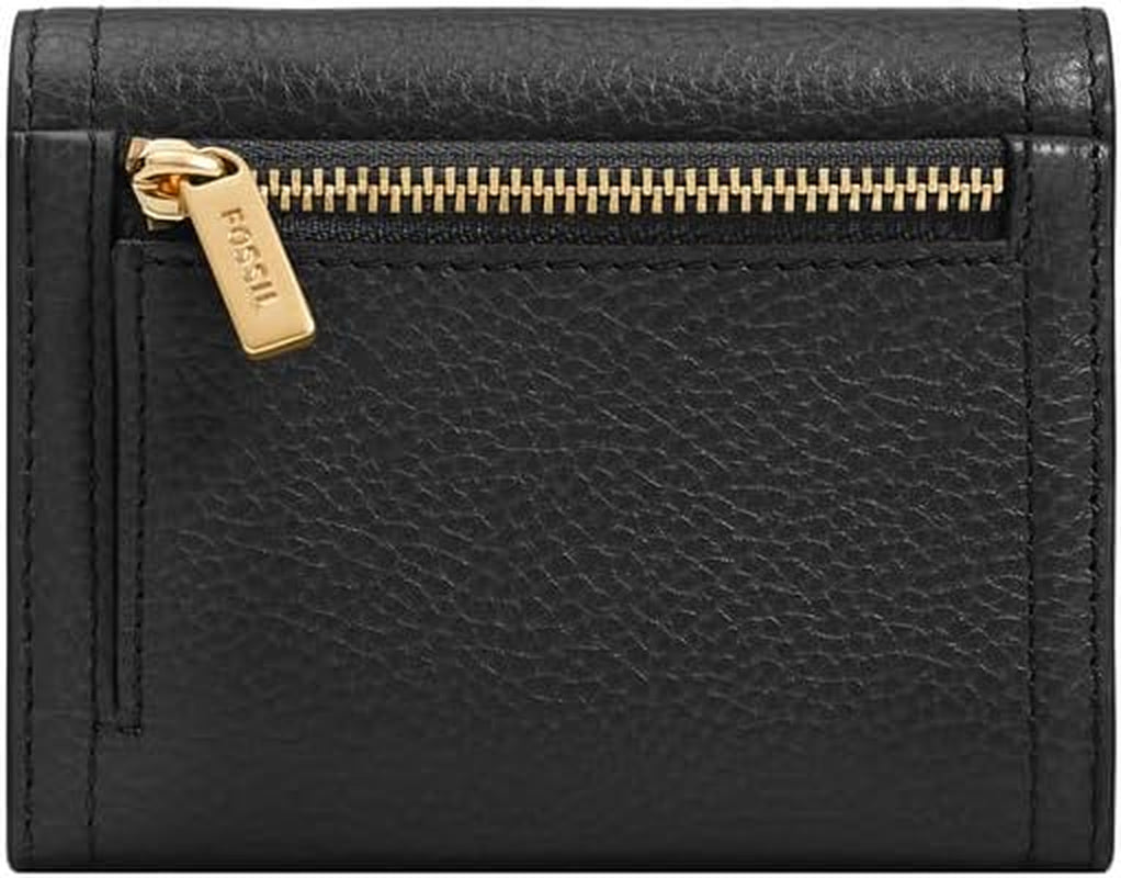 Fossil Cartera Logan Tri-Fold para Mujer, Negro Naty Shop Cartera Mujer