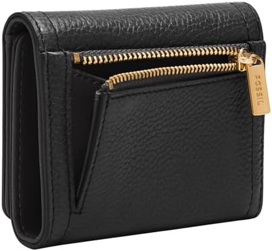 Fossil Cartera Logan Tri-Fold para Mujer, Negro Naty Shop Cartera Mujer