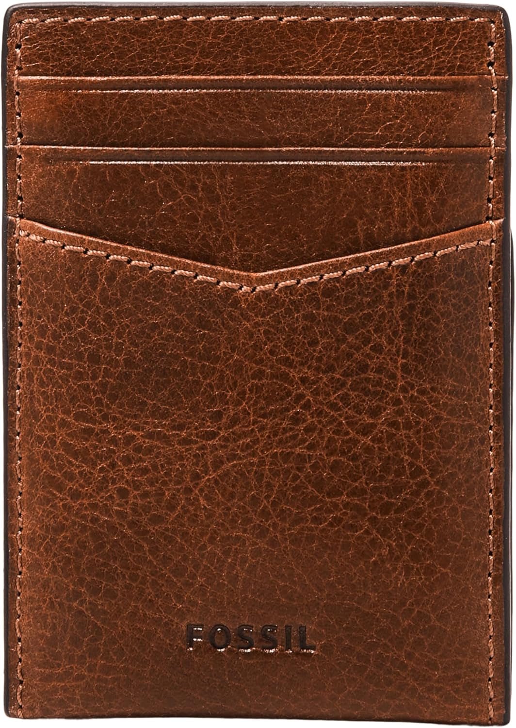 Fossil Cartera de cuero Andrew para hombre Cognac 7,2 cm de largo x 0,5 cm de ancho x 10 cm de alto ML4173222 Cartera para hombre Naty Título predeterminado de la tienda
