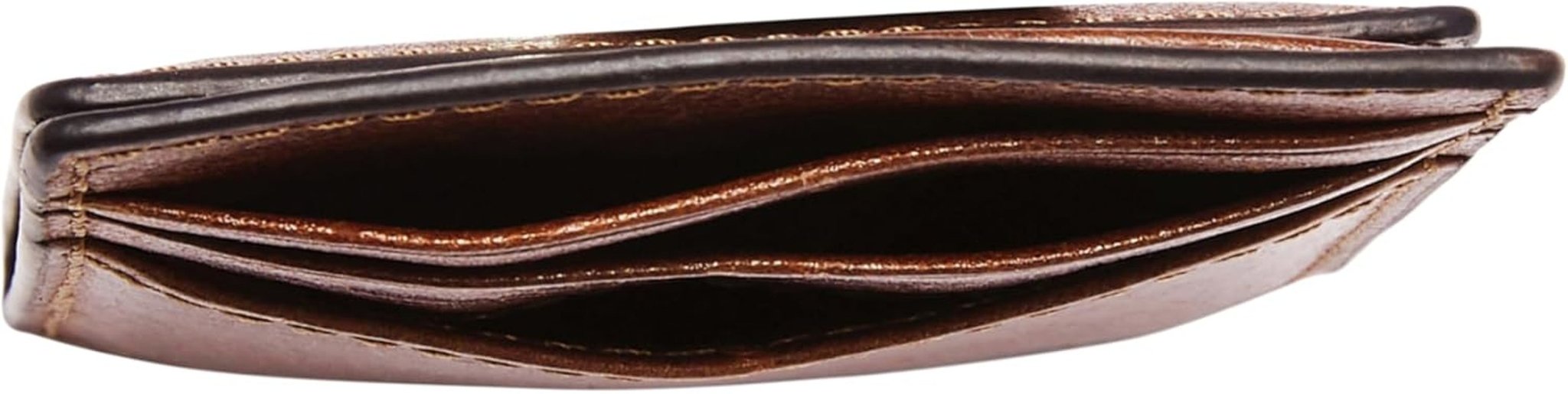 Fossil Cartera Andrew para hombre, cartera de piel coñac, 7,2 cm de largo x 0,5 cm de ancho x 10 cm de alto ML4173222 Cartera para hombre Naty Shop