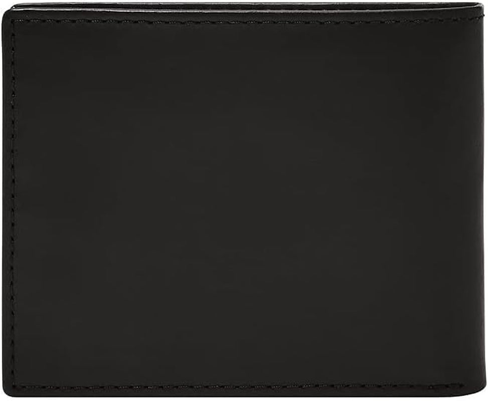 Cartera de hombre Fossil - Derrick RFID de piel plegable con ID abatible, ML3681001 - 10,9 cm de largo x 1,27 cm de ancho x 8,9 cm de alto Cartera para hombre Naty Shop