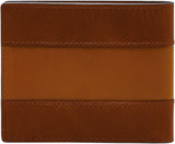 Fossil Cartera Everett para hombre, piel plegable marrón medio, 11,5 cm de largo x 2,5 cm de ancho x 8,9 cm de alto ML4397210 Cartera para hombre Naty Shop