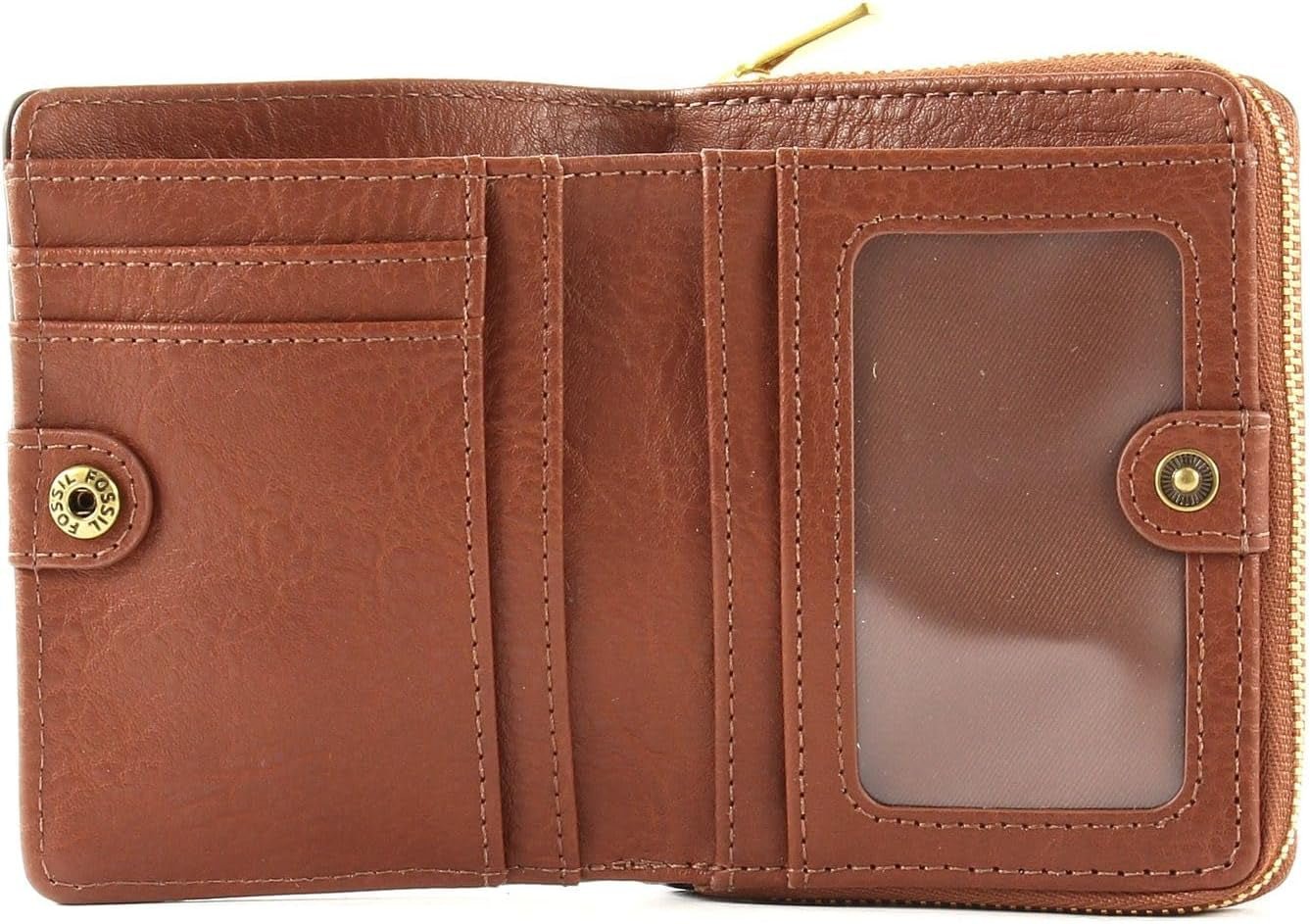 Fossil Cartera de mujer Logan multifuncional de piel marrón 11,1 cm de largo x 2,5 cm de ancho x 8,9 cm de alto SL7923200 Cartera de mujer Naty Shop