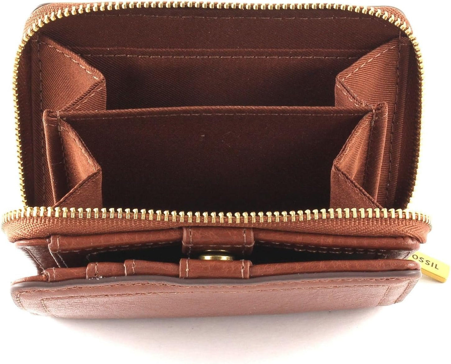 Fossil Cartera de mujer Logan multifuncional de piel marrón 11,1 cm de largo x 2,5 cm de ancho x 8,9 cm de alto SL7923200 Cartera de mujer Naty Shop