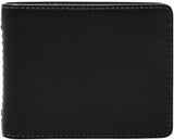 Fossil Tremont Bi-Fold Wallet Naty Shop Cartera para hombre negro
