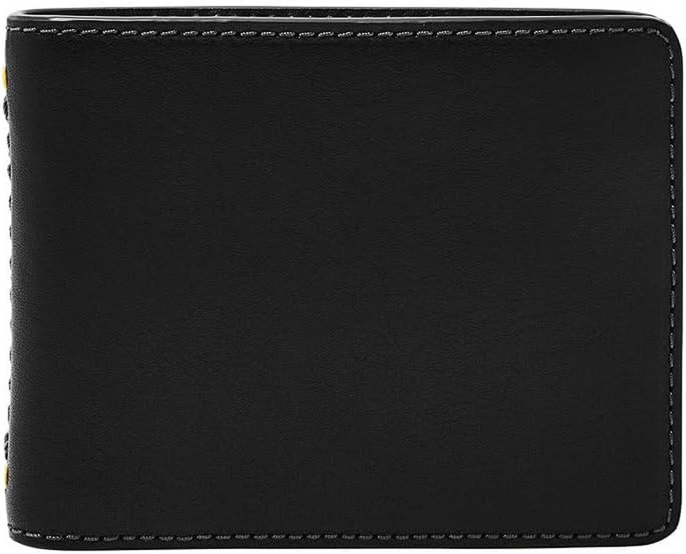 Fossil Tremont Bi-Fold Wallet Naty Shop Cartera para hombre negro