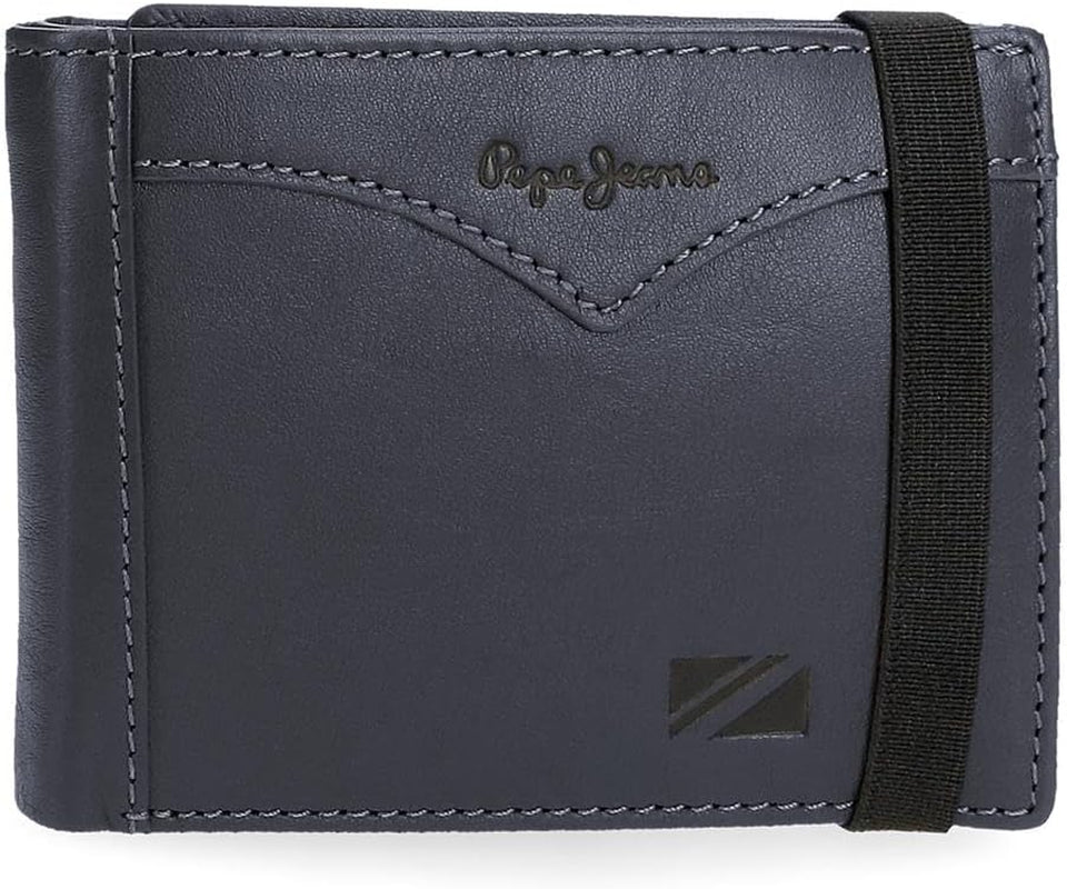 Cartera chaqueta Pepe Jeans con tira elástica, talla única Cartera hombre Naty Shop Azul