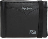 Cartera chaqueta Pepe Jeans con tira elástica, talla única Cartera hombre Naty Shop Negro