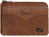 Cartera chaqueta Pepe Jeans con tarjetero, talla única Cartera hombre Naty Shop Marrón