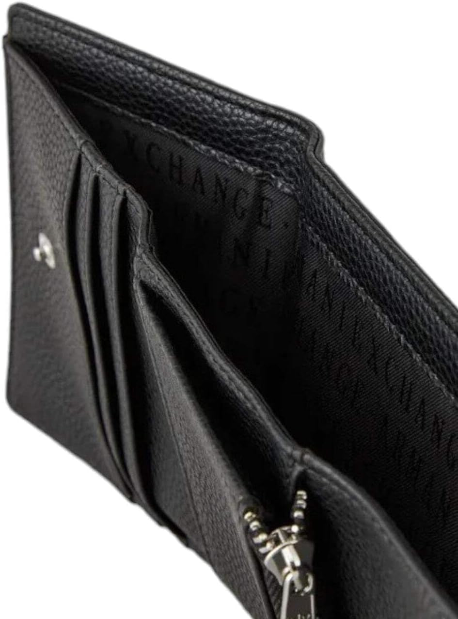 Cartera para mujer Armani Exchange Wave Bi-Fold, negro Naty Shop Cartera para mujer