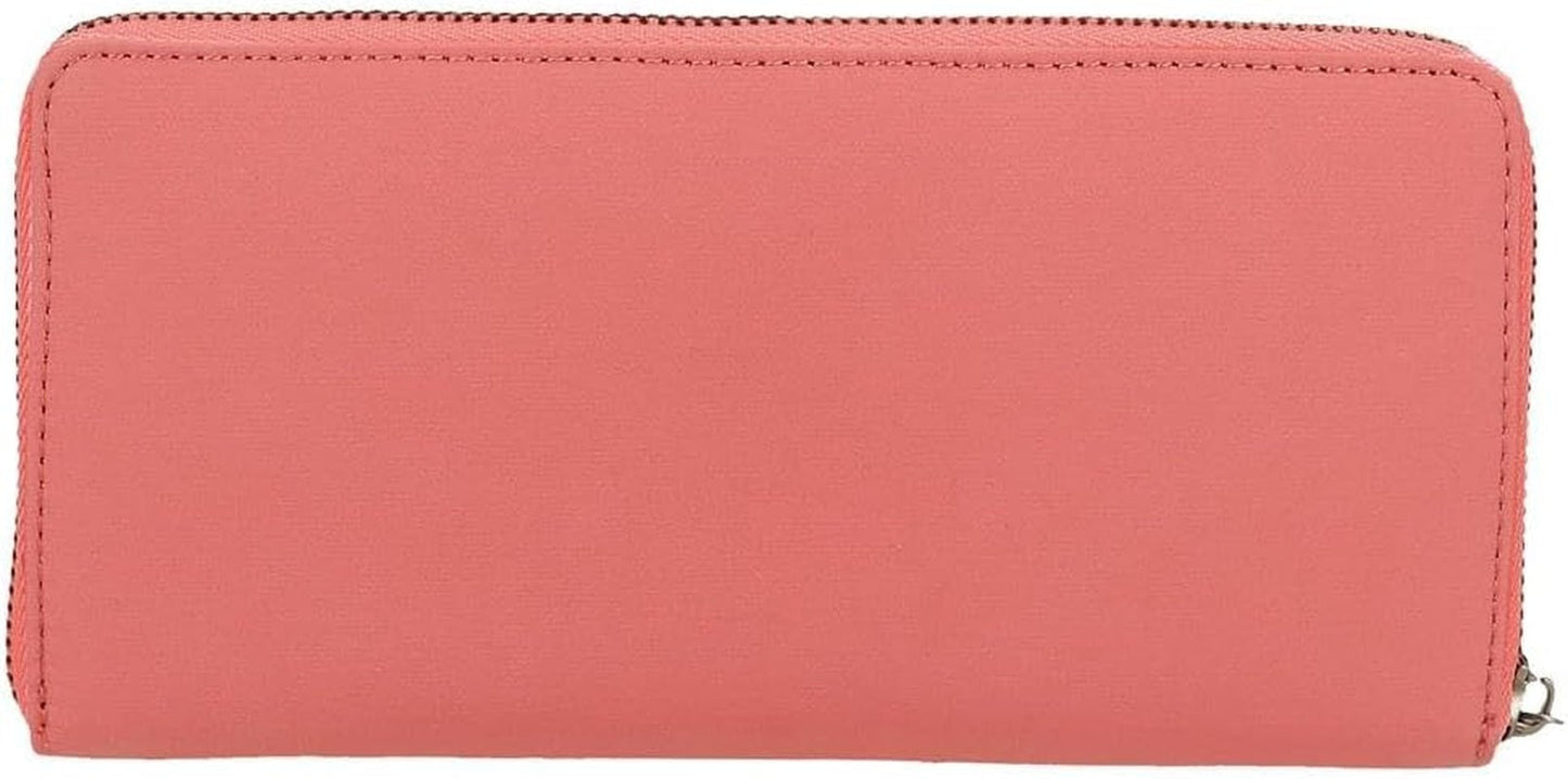 Pepe Jeans Cartera Corin con Tarjetero, Rosa, 19,5 x 10 x 2 cm, Poliéster y PU de Joumma Bags, Rosa, Talla Única, Cartera con Tarjeteros Cartera Mujer Naty Shop