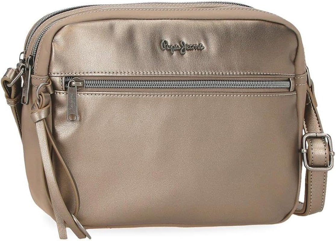 Billetera Pepe Jeans Ruby, monedero, billetera, fabricada en poliéster con detalles en polipiel. Compartimentos, cremalleras. From Joumma Bags Cartera Mujer Naty Shop Rubin Bolso Doble Bandolera