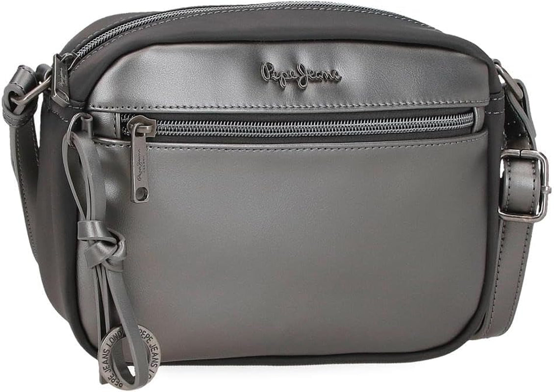 Billetera Pepe Jeans Ruby, monedero, billetera, fabricada en poliéster con detalles en polipiel. Compartimentos, cremalleras. From Joumma Bags Cartera Mujer Naty Shop Antracita Bandolera