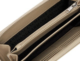 Cartera de mujer Essential Wave Pisco plateada con logo estampado de tres pliegues Armani Exchange Cartera para mujer Naty Shop