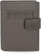 Pepe Jeans Checkbox Negro Marrón Azul Gris Carteras Y Monederos De Piel De Vaqueta Cartera Hombre Naty Shop Cartera Click Gris