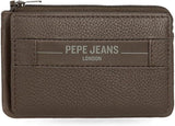 Cartera Hombre Pepe Jeans Checkbox Cowhide Negro Marrón Azul Gris Cartera Hombre Naty Shop Tarjetero Marrón
