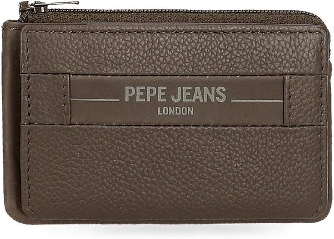 Cartera Hombre Pepe Jeans Checkbox Cowhide Negro Marrón Azul Gris Cartera Hombre Naty Shop Tarjetero Marrón