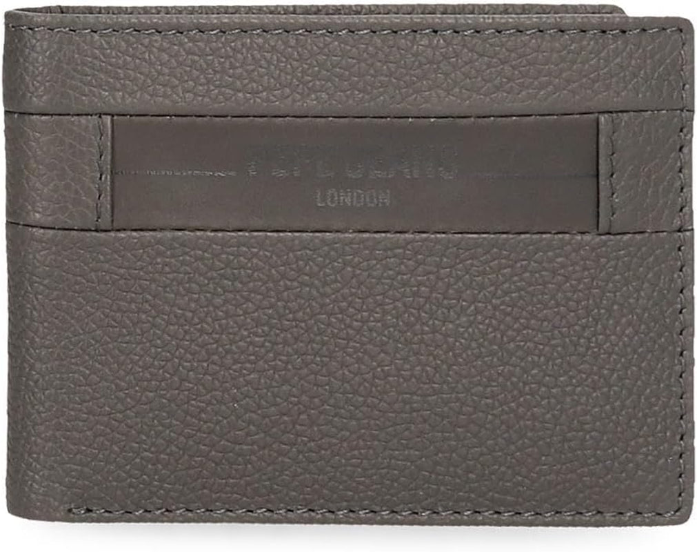 Pepe Jeans Cartera Checkbox Cowhide Negro Marrón Azul Gris Cartera Hombre Naty Shop Cartera Gris