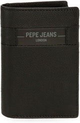 Cartera Hombre Pepe Jeans Checkbox Negro Marrón Azul Gris Piel Vaqueta Cartera Hombre Naty Shop Cartera Vertical Negra
