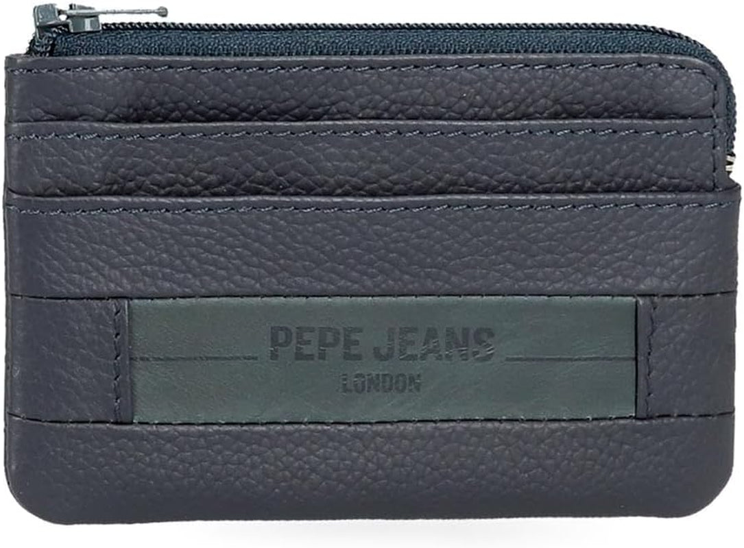 Cartera Hombre Pepe Jeans Checkbox Cowhide Negro Marrón Azul Gris Cartera Hombre Naty Shop Monedero Azul