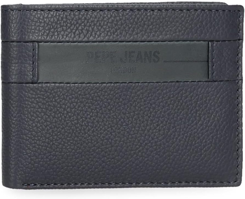 Cartera Pepe Jeans Checkbox Cowhide Carteras Y Monederos Negro Marrón Azul Gris Hombre Naty Shop Cartera Azul