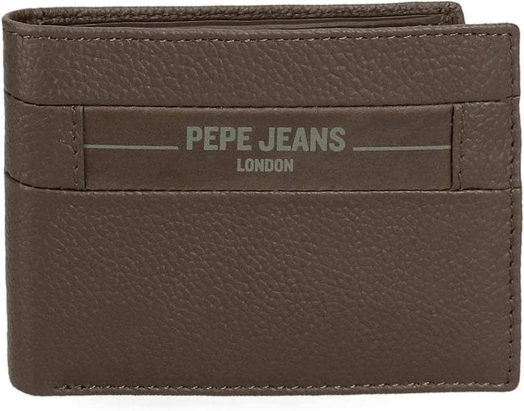 Cartera Pepe Jeans Checkbox Cowhide Carteras Y Monederos Negro Marrón Azul Gris Hombre Naty Shop Cartera Marrón