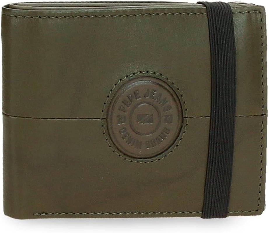Carteras y monederos Pepe Jeans Cracker de piel de vacuno negro marrón verde varias tallas Naty Shop Cartera hombre Cartera de goma verde