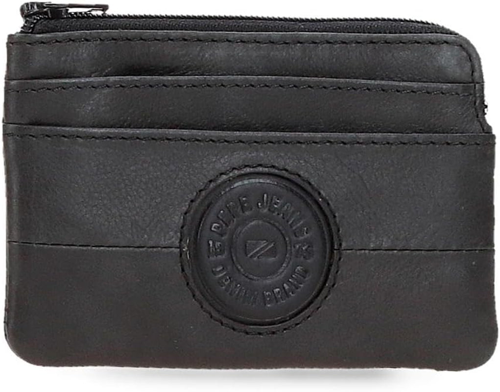 Carteras y monederos Pepe Jeans Cracker de piel de vacuno, negro, marrón, verde, varias tallas - Naty Shop