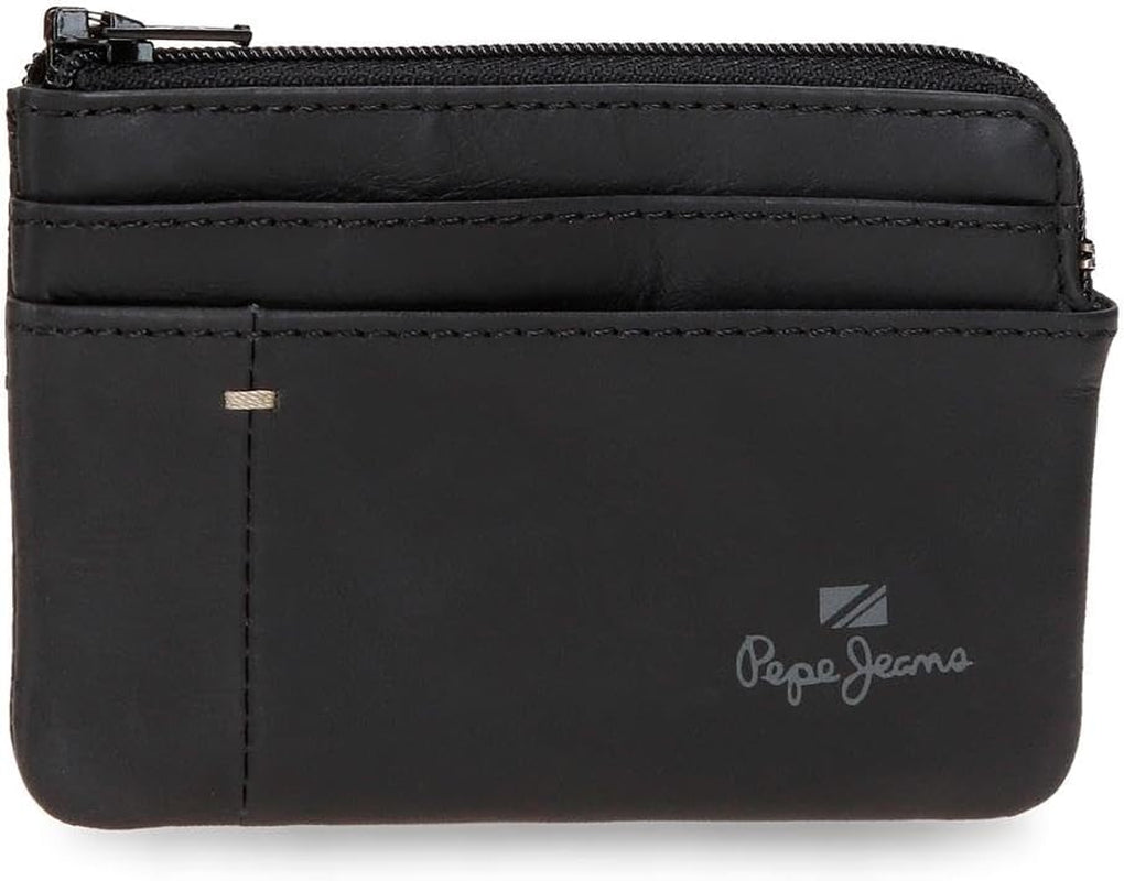 Carteras y monederos Pepe Jeans Staple de piel de vacuno, negro, marrón, azul marino, varias tallas Cartera hombre Naty Shop Monedero negro