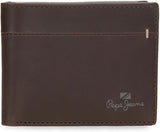 Carteras y monederos Pepe Jeans Staple de piel de vacuno, negro, marrón, azul marino, varios tamaños Cartera de hombre Naty Shop Cartera Staple marrón
