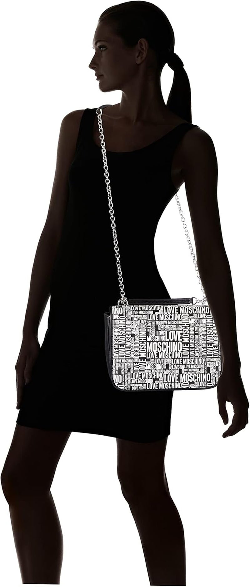 Love Moschino Bolso De Hombro Mujer Precolección Otoño-Invierno 2021 Negro Bolsos Mujer Naty Shop