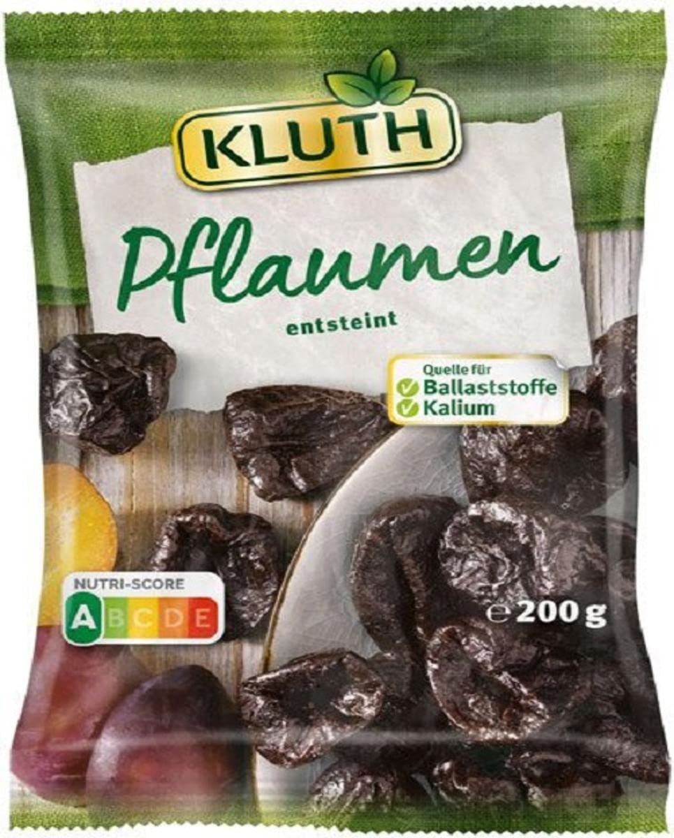 Ciruelas con hueso 200g - Saborizadas, afrutadas y naturalmente dulces - Veganas, sin azufre, sin hueso y sin azúcares añadidos - Nutri-Score A (1 x 200g) Productos deshidratados Naty Shop Título predeterminado