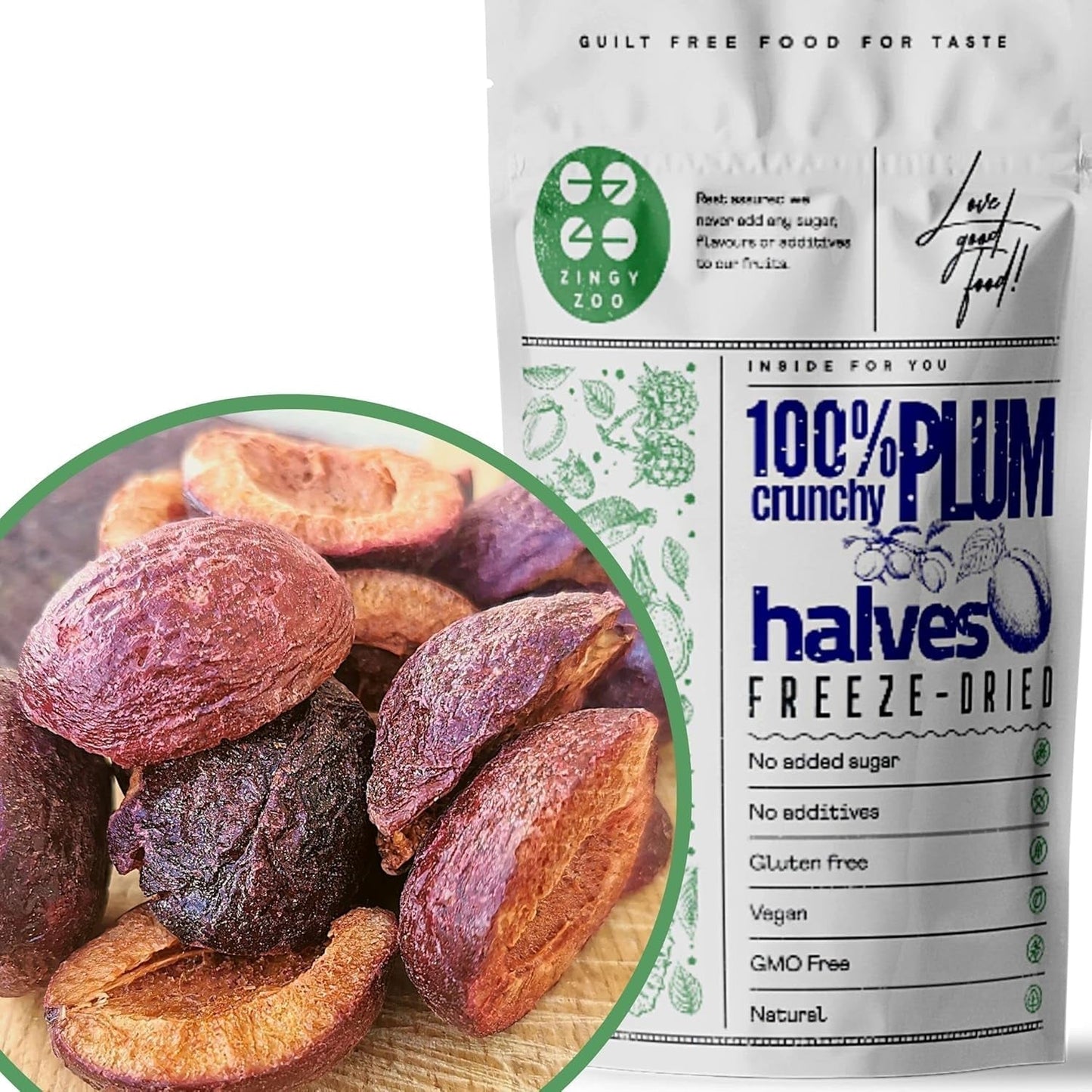 Ciruelas liofilizadas Ciruelas liofilizadas 100% naturales | Sin azúcares añadidos Dulces liofilizados saludables | Ciruelas liofilizadas Frutas liofilizadas Frutas liofilizadas ZingyZoo Productos deshidratados Mi tienda Título predeterminado